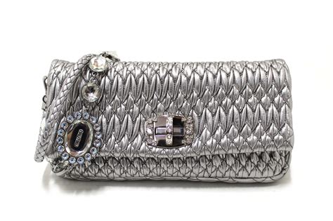 miu miu crystal leather bag|Miu Crystal Cloqué Nappa leather bag.